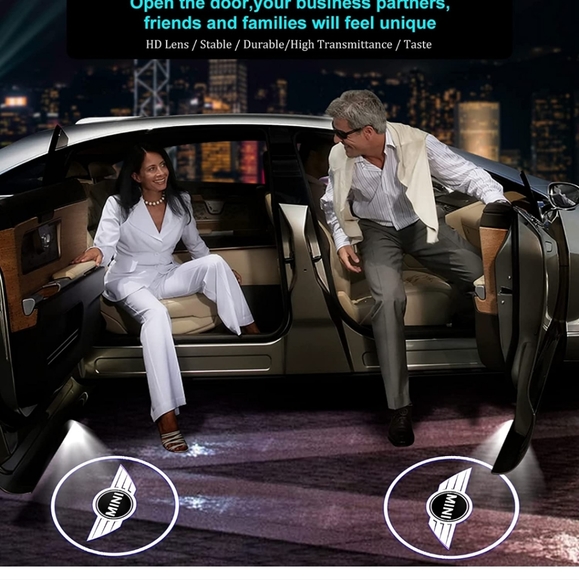 4 new Mini Cooper car door projector ghost lights - Picture 3 of 5